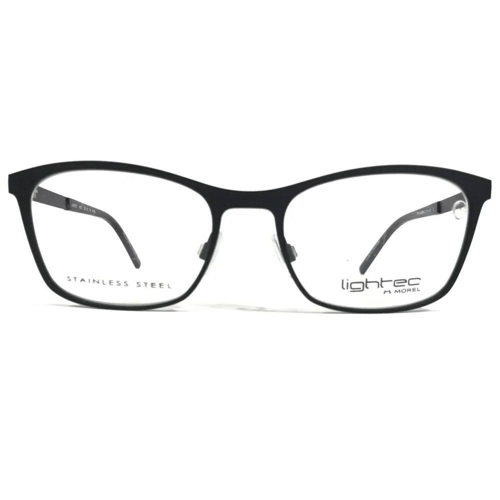 Morel Eyeglasses Frames LIGHTEC 8275L NP060 Black Purple Cat Eye 52-18-140